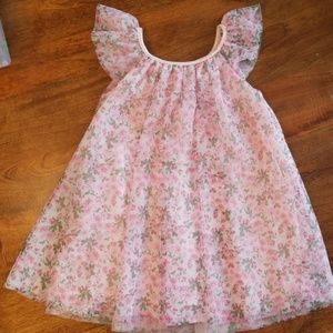 Floral tulle special occasion dress